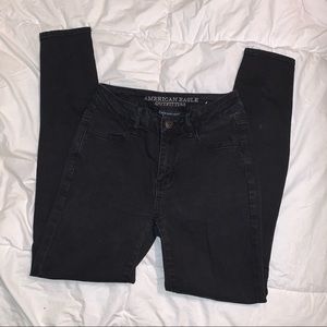 Black American Eagle Skinny Jeans